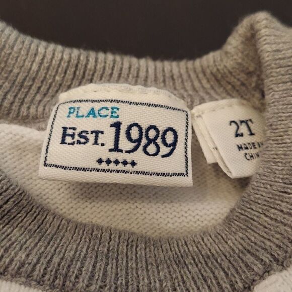 Children's Place Blue White Sweater 2T - Picture 2 of 2